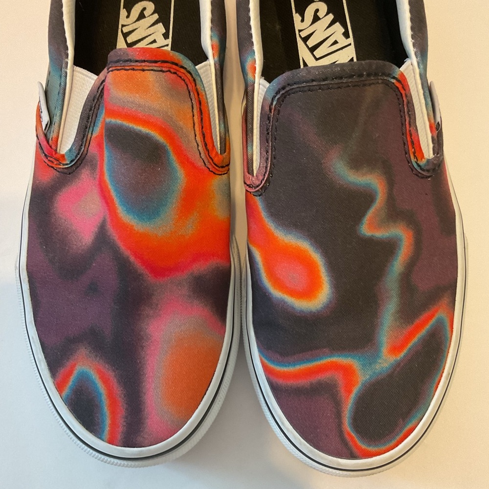 Vans Unisex Classic Slip On Dark Aura Multicolor Skate Shoes Men's 4.5 Women's 6 - Picture 8 of 11